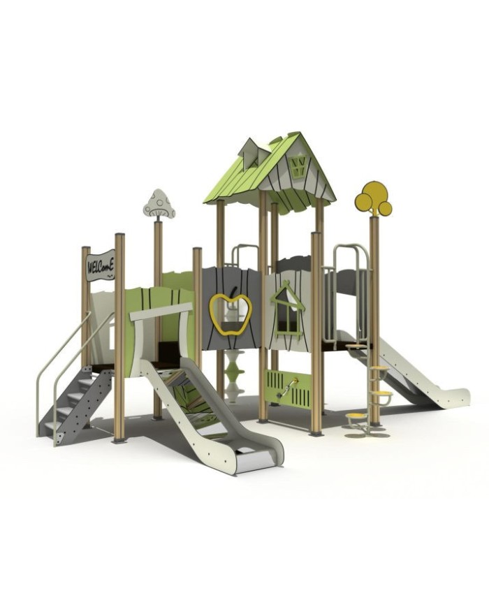 OC230 - Playground in legno inclusivo